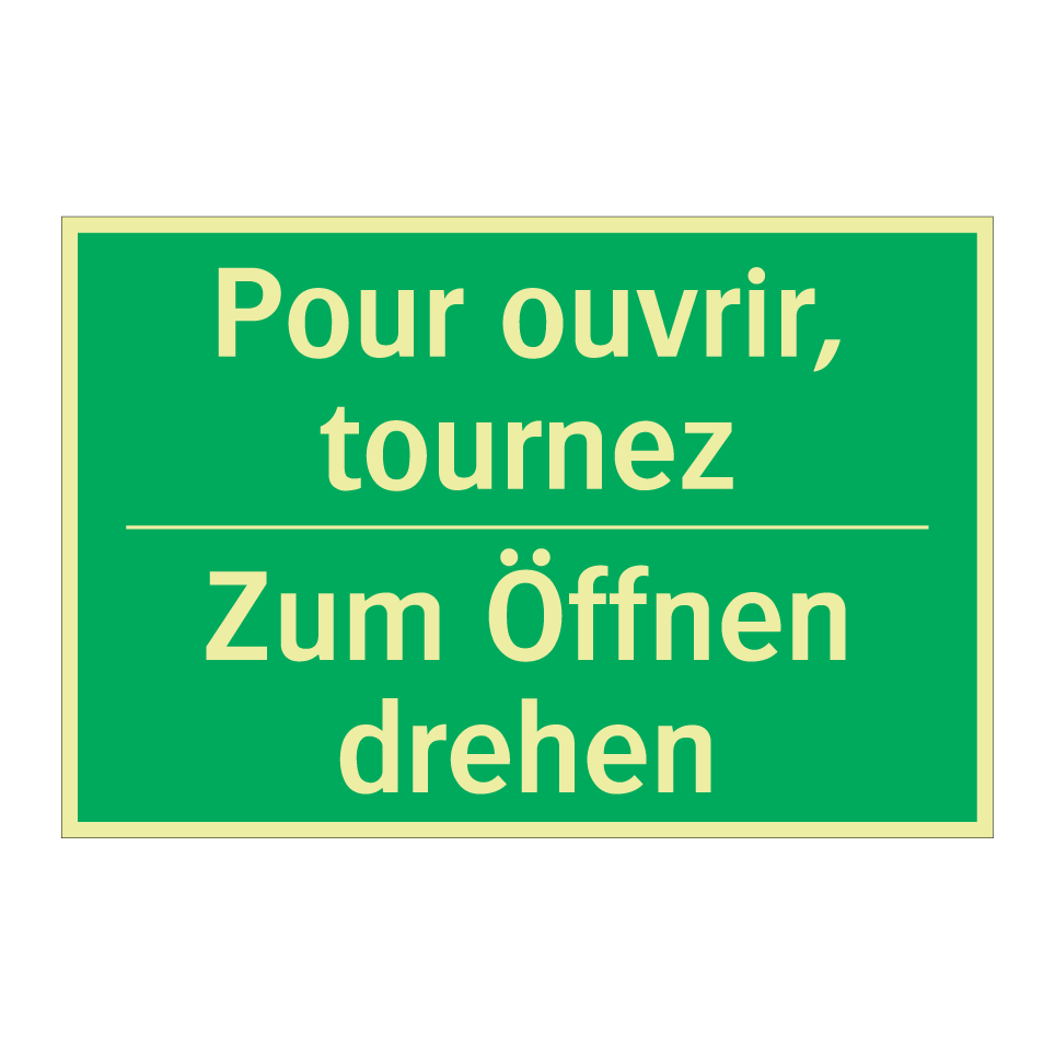Zum Öffnen drehen - Pour ouvrir, tournez