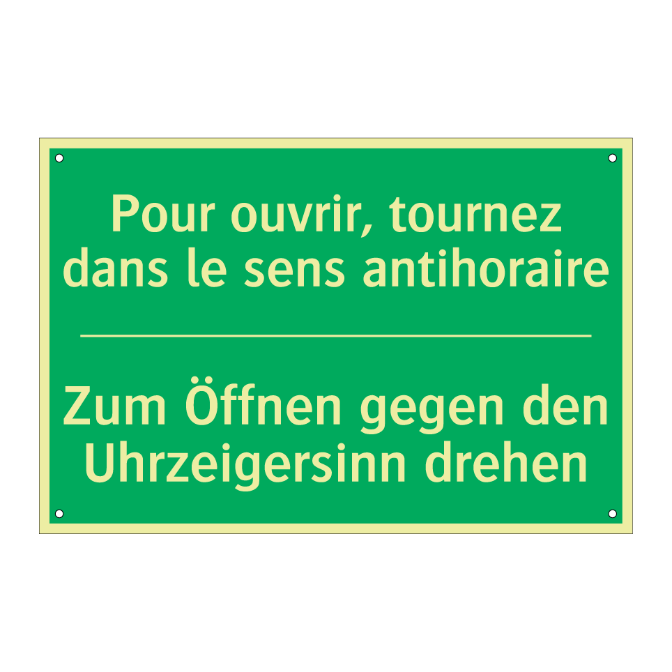 Zum Öffnen gegen den Uhrzeigersinn  /.../ - Pour ouvrir, tournez dans le sens  /.../