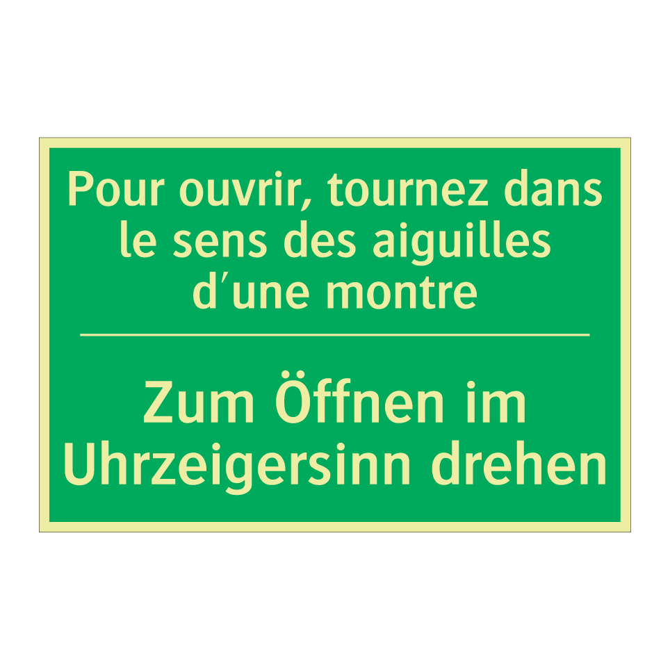 Zum Öffnen im Uhrzeigersinn drehen /.../ - Pour ouvrir, tournez dans le sens  /.../
