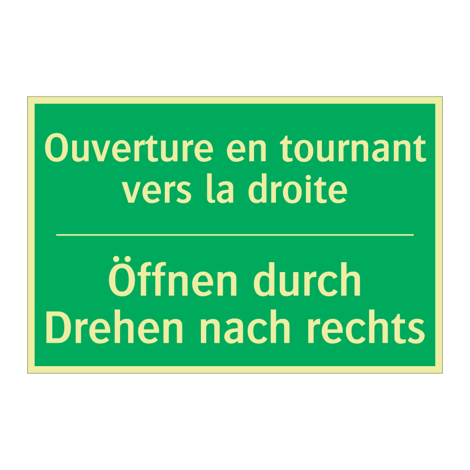 Öffnen durch Drehen nach rechts /.../ - Ouverture en tournant vers la  /.../