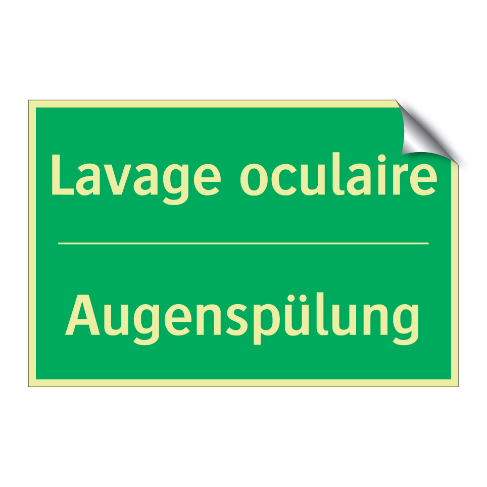 Augenspülung - Lavage oculaire
