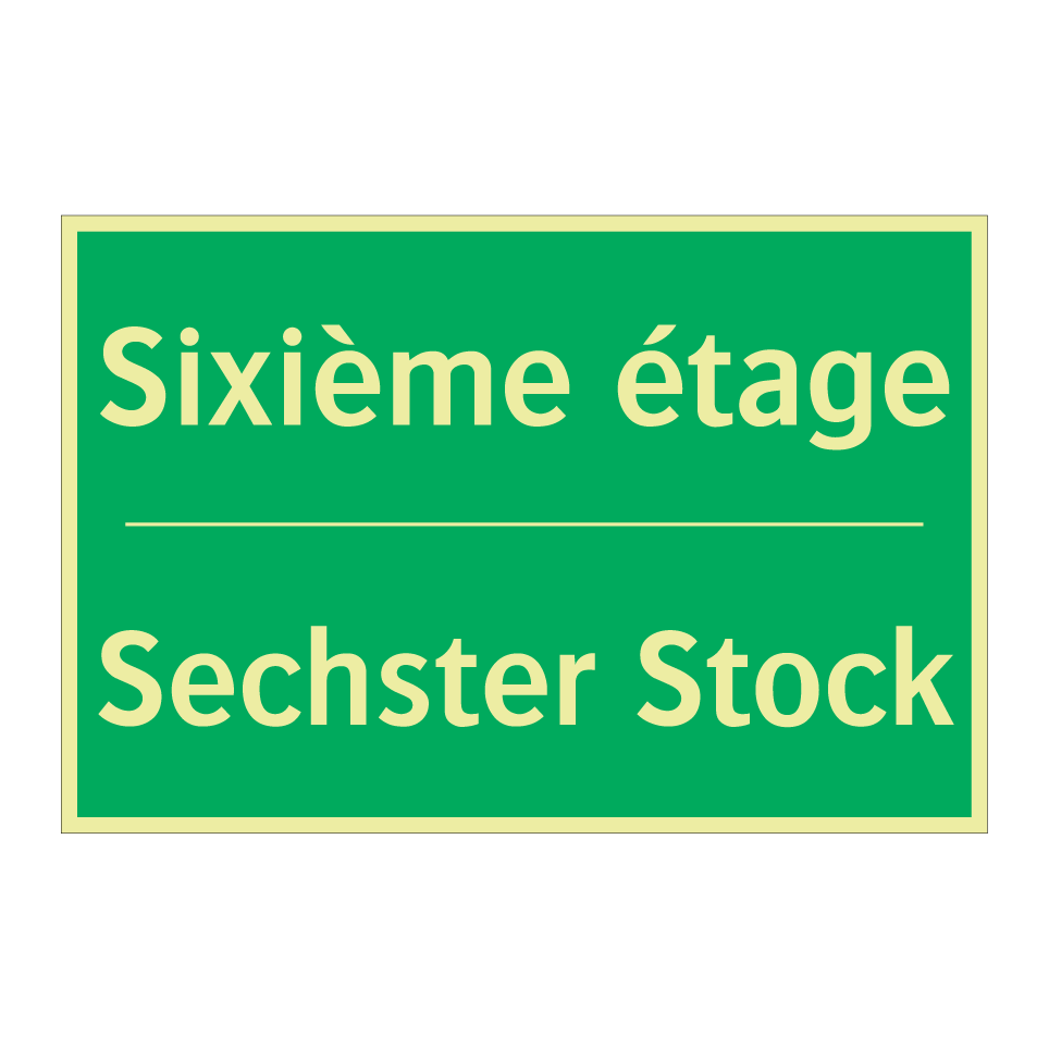 Sechster Stock - Sixième étage