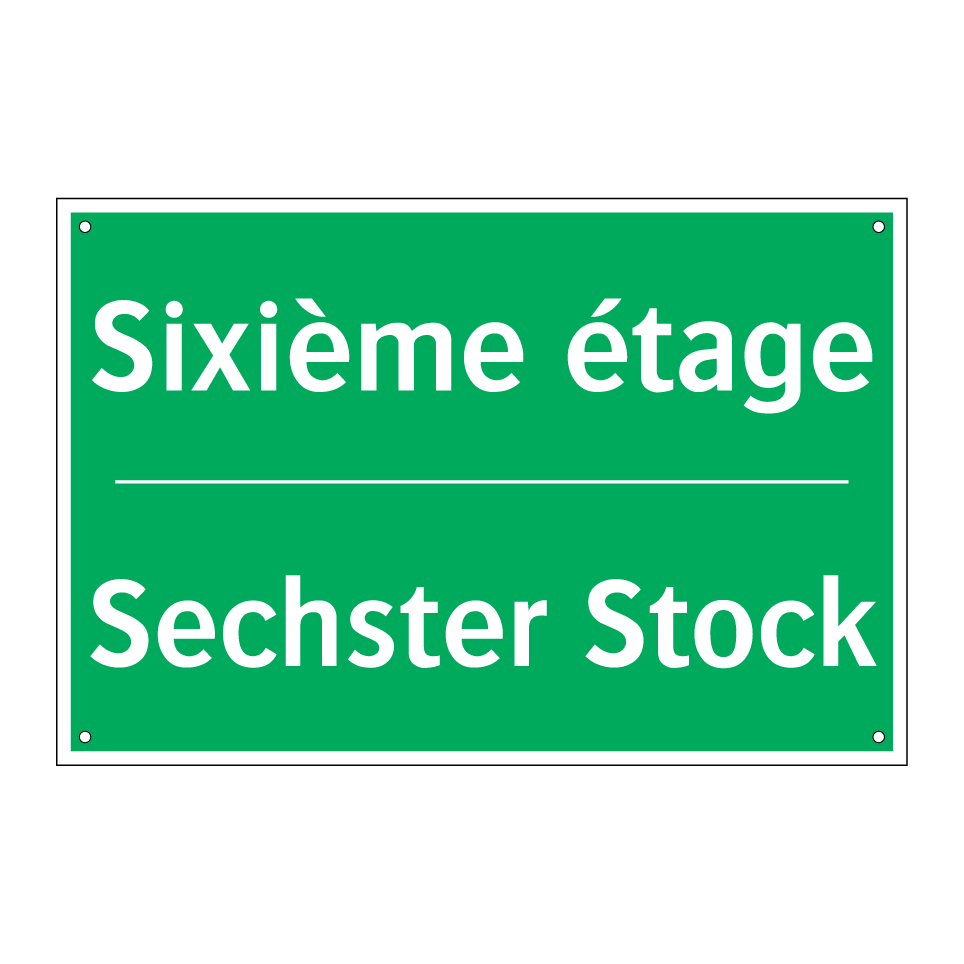 Sechster Stock - Sixième étage