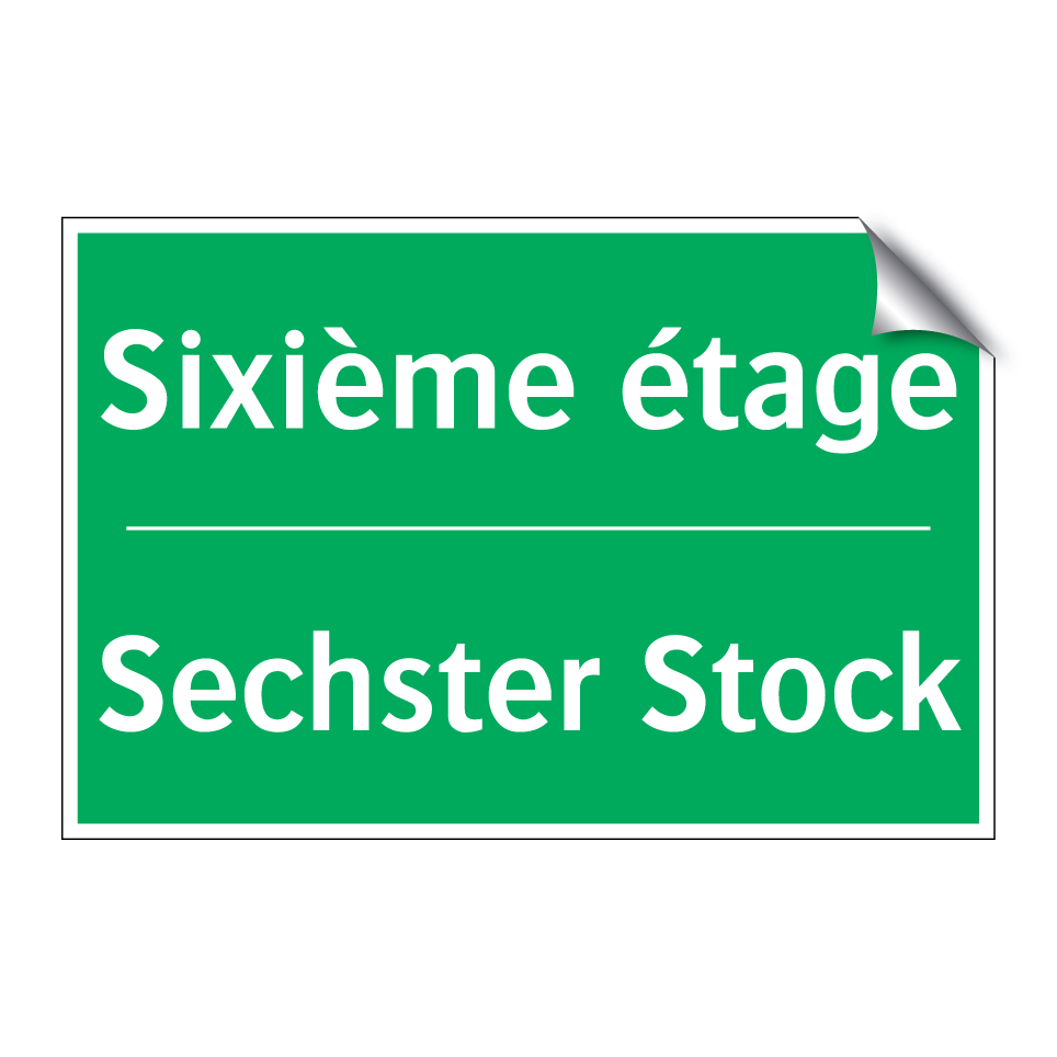 Sechster Stock - Sixième étage