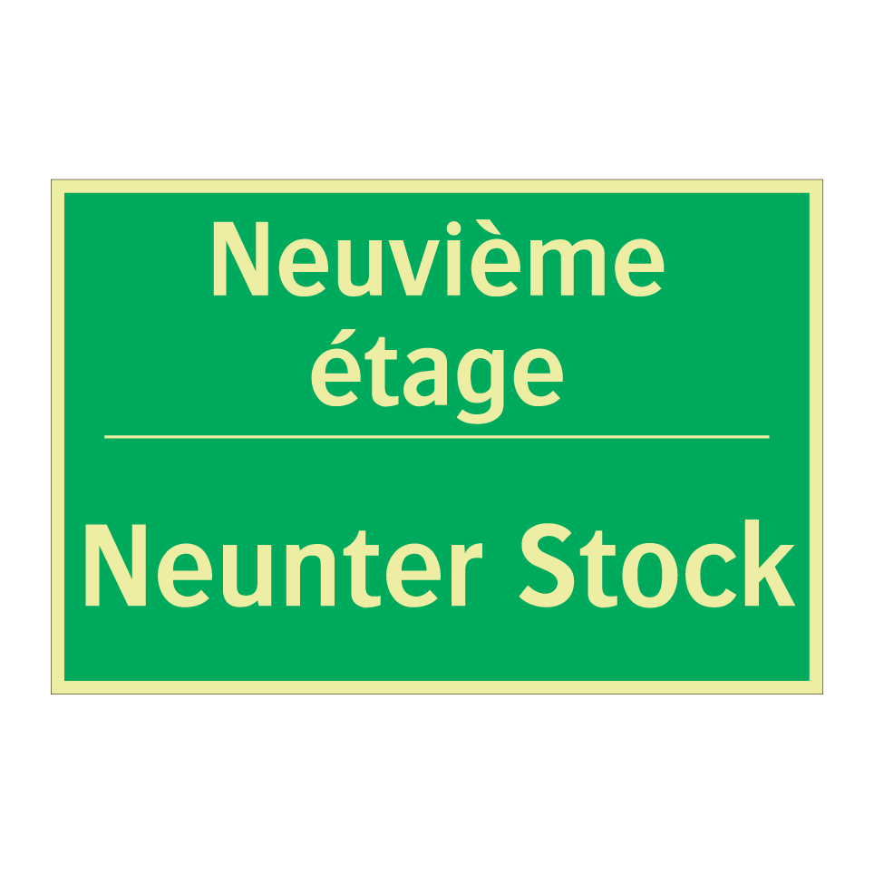 Neunter Stock - Neuvième étage