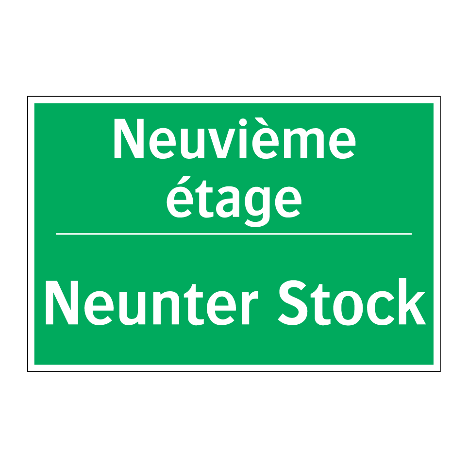 Neunter Stock - Neuvième étage