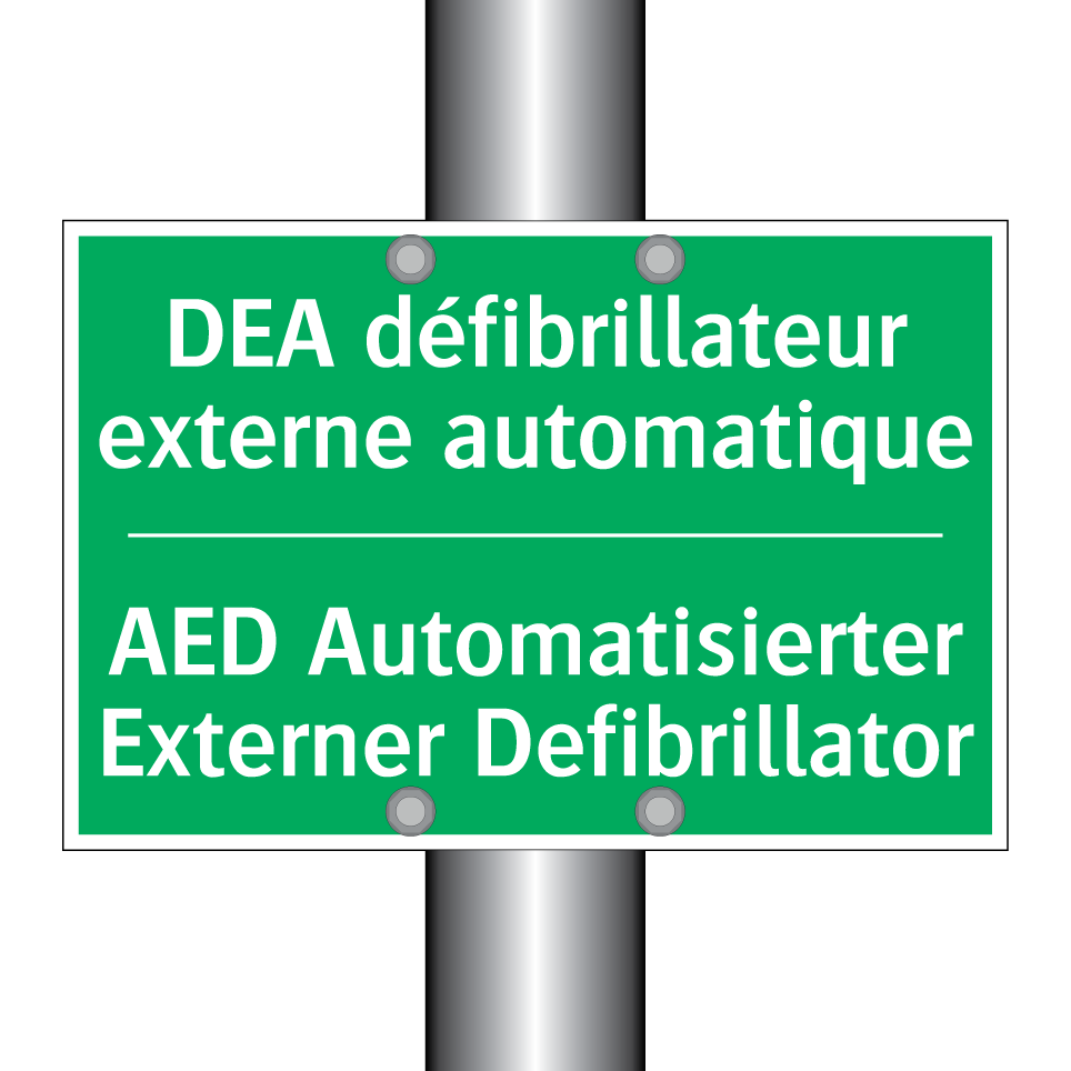 AED Automatisierter Externer Defibrillator /.../ - DEA défibrillateur externe automatique /.../