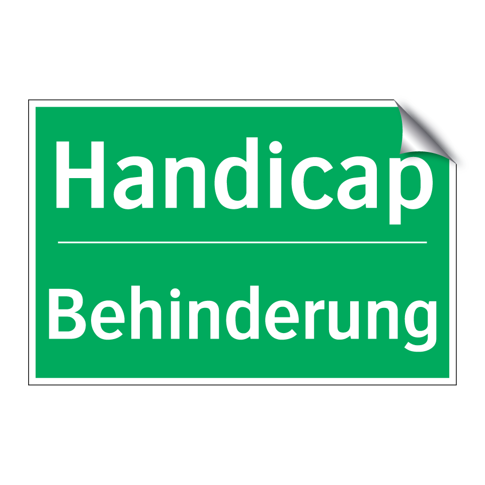 Behinderung - Handicap