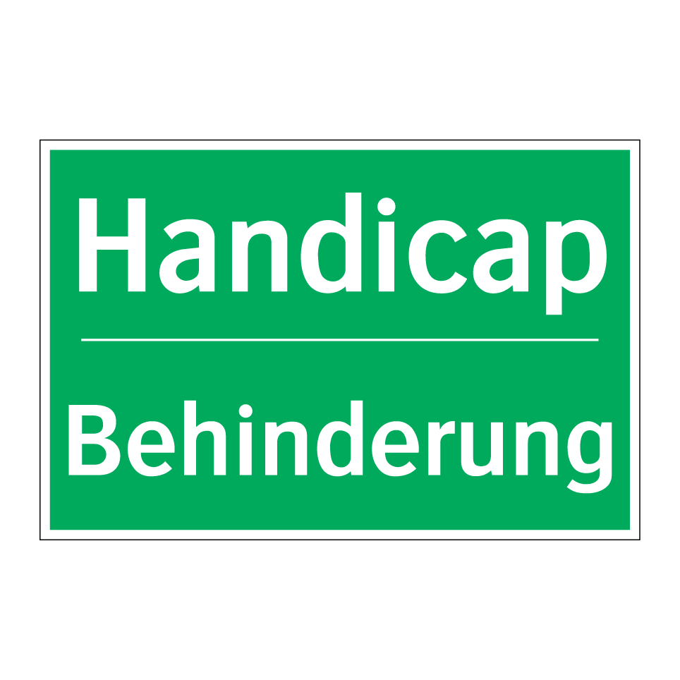 Behinderung - Handicap
