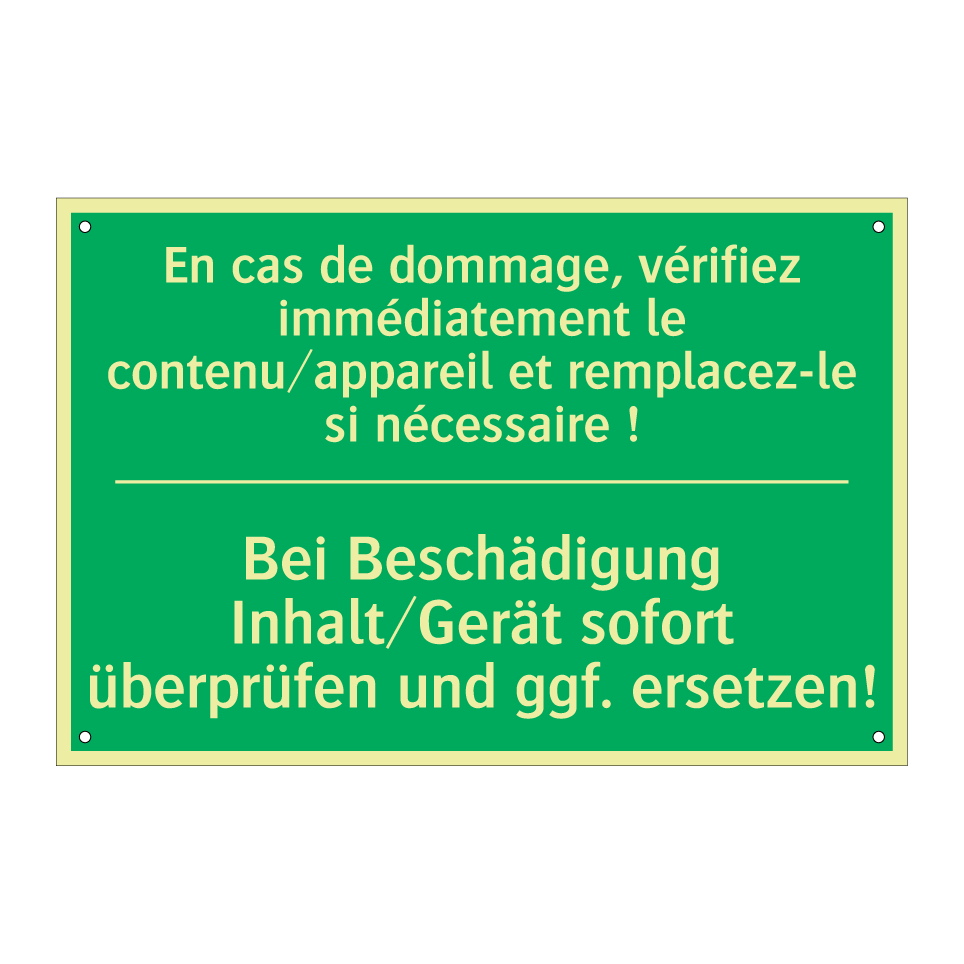 Bei Beschädigung Inhalt/Gerät  /.../ - En cas de dommage, vérifiez immédiatement  /.../
