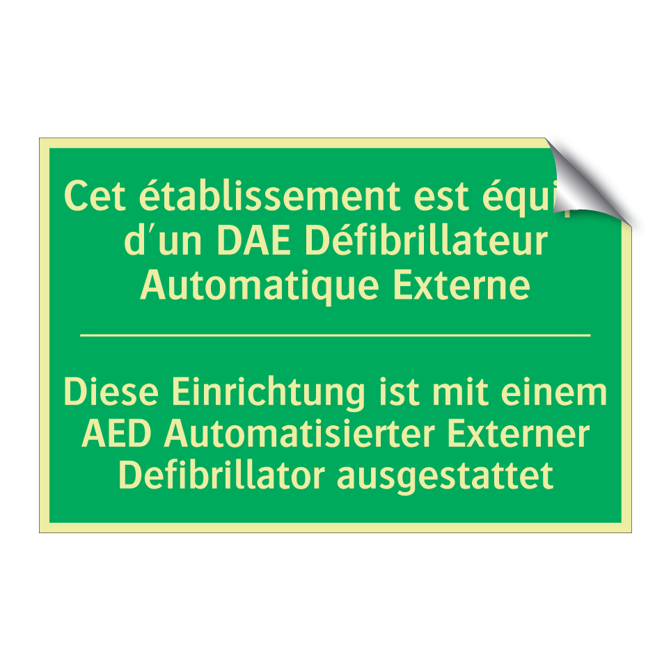 Diese Einrichtung ist mit einem  /.../ - Cet établissement est équipé d'un  /.../