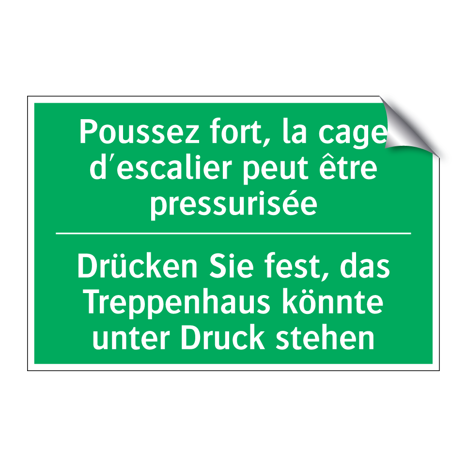 Drücken Sie fest, das Treppenhaus  /.../ - Poussez fort, la cage d'escalier  /.../