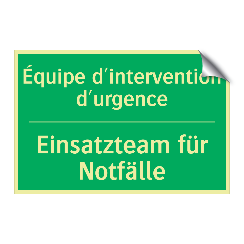 Einsatzteam für Notfälle - Équipe d'intervention d'urgence /.../