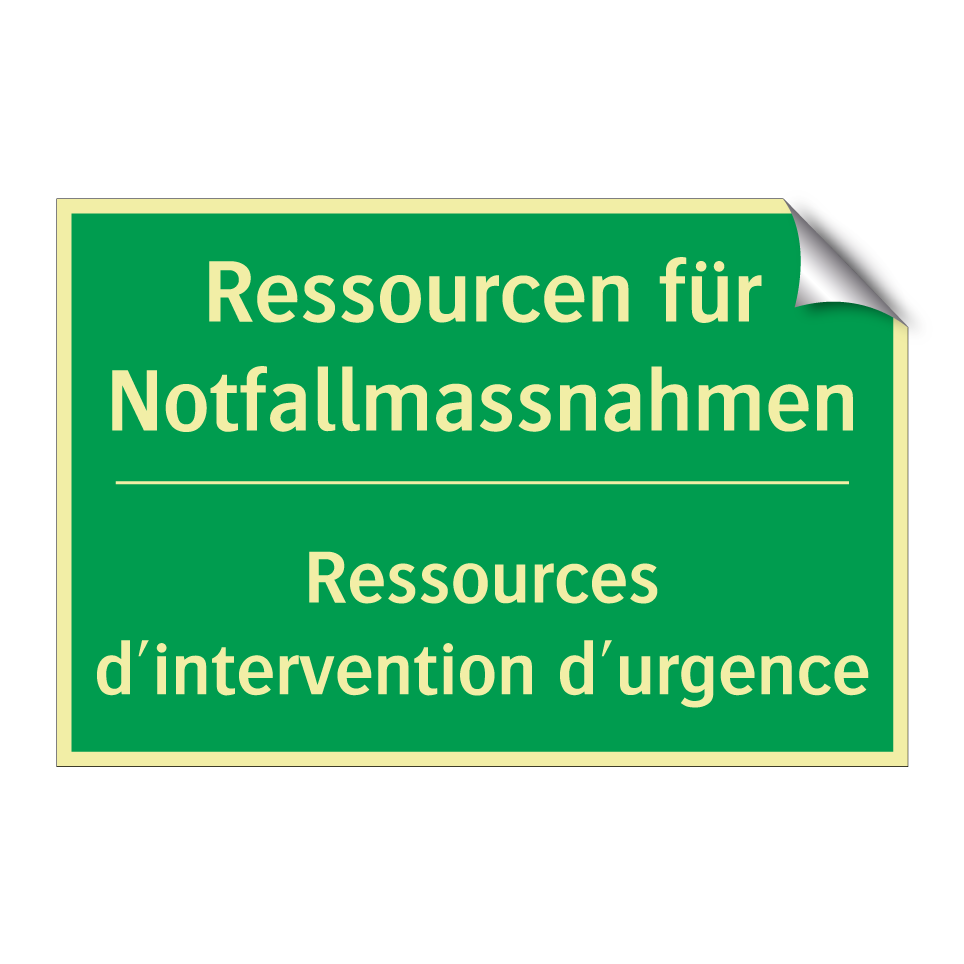Ressourcen für Notfallmassnahmen