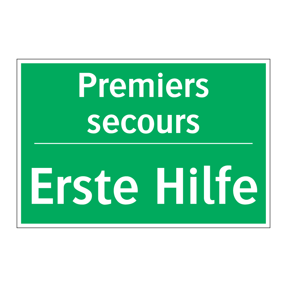 Erste Hilfe - Premiers secours