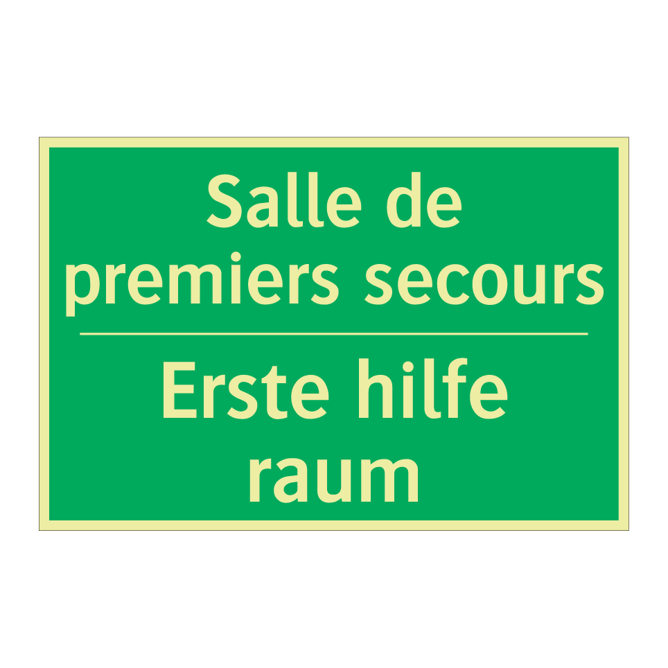 Erste hilfe raum - Salle de premiers secours