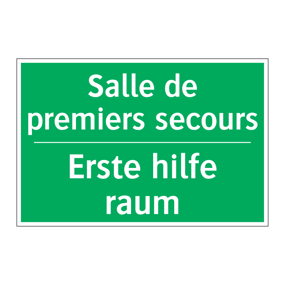 Erste hilfe raum - Salle de premiers secours