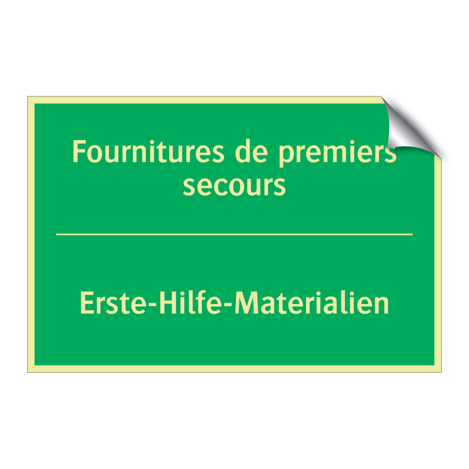 Erste-Hilfe-Materialien - Fournitures de premiers secours /.../