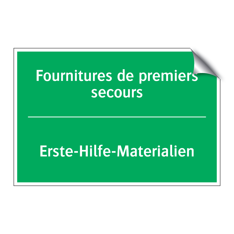 Erste-Hilfe-Materialien - Fournitures de premiers secours /.../