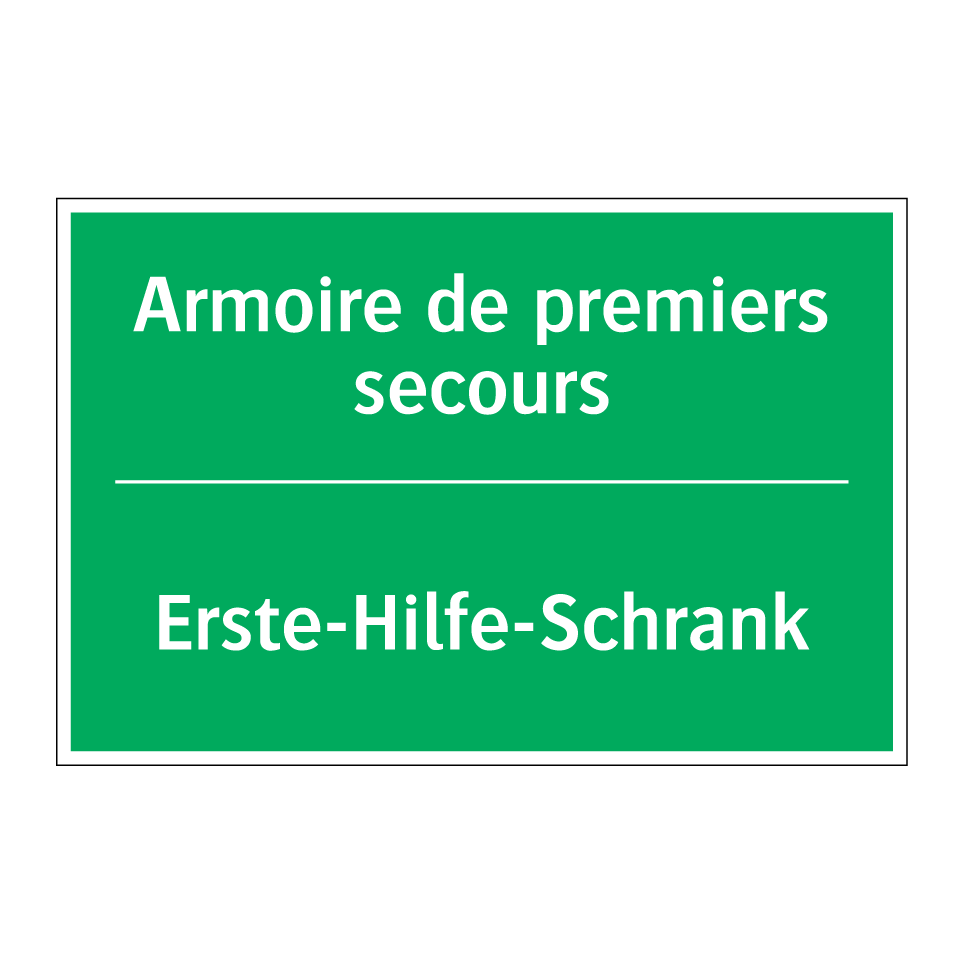 Erste-Hilfe-Schrank - Armoire de premiers secours