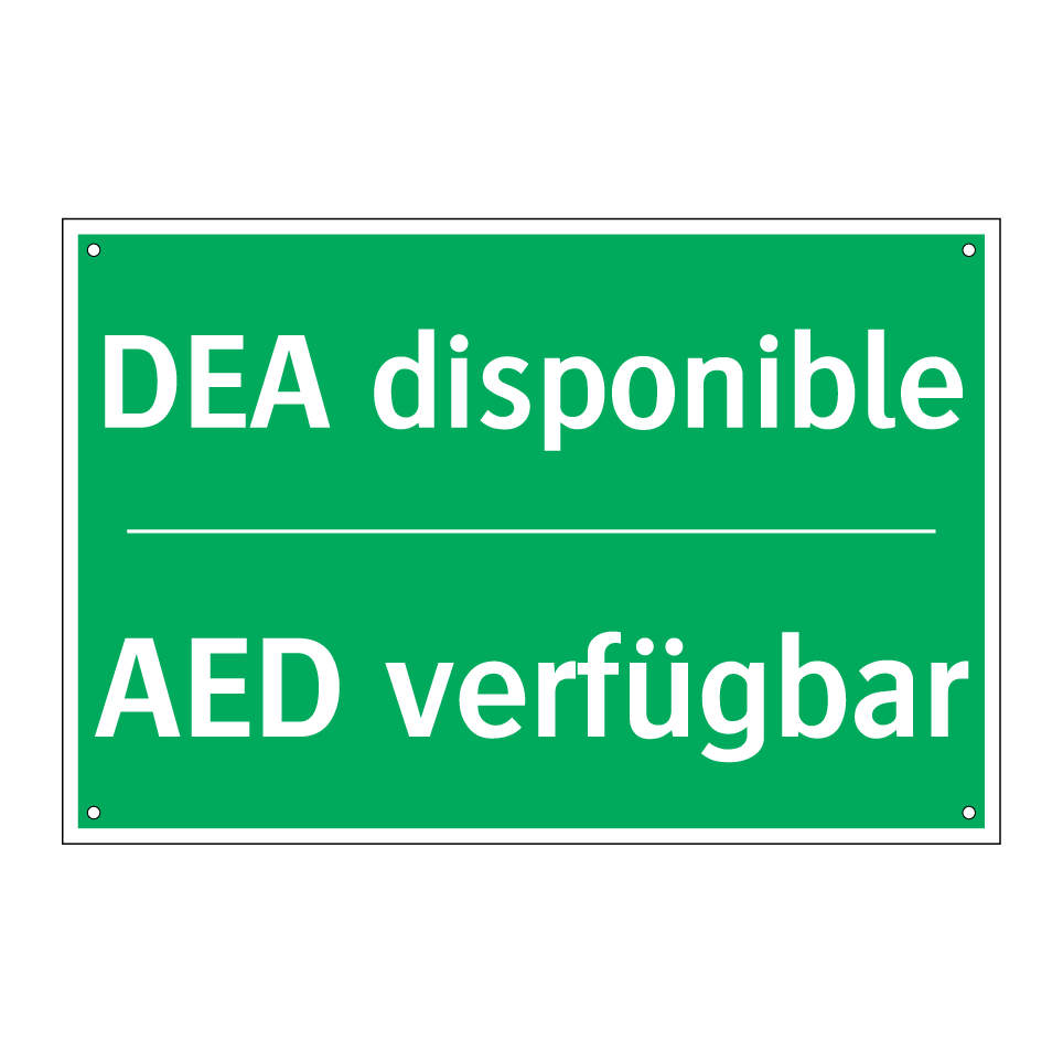 AED verfügbar - DEA disponible