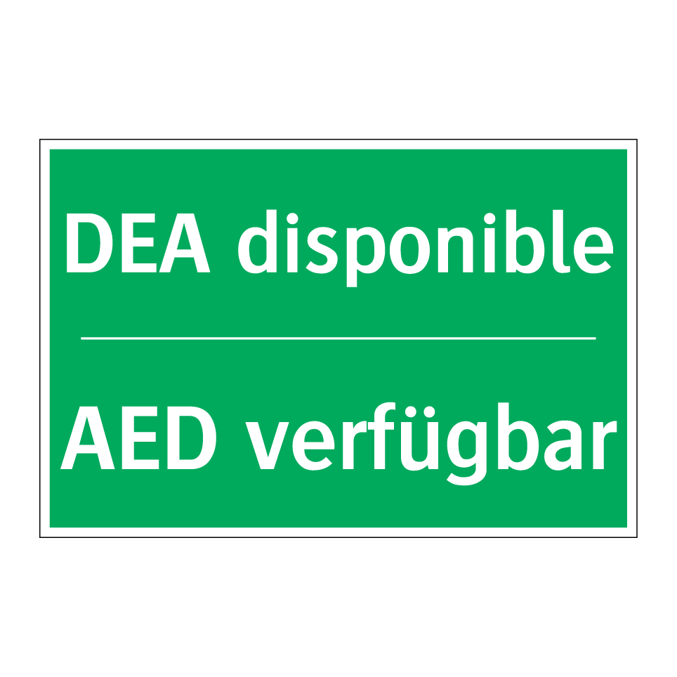 AED verfügbar - DEA disponible