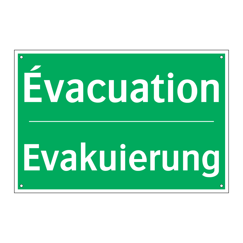 Evakuierung - Évacuation