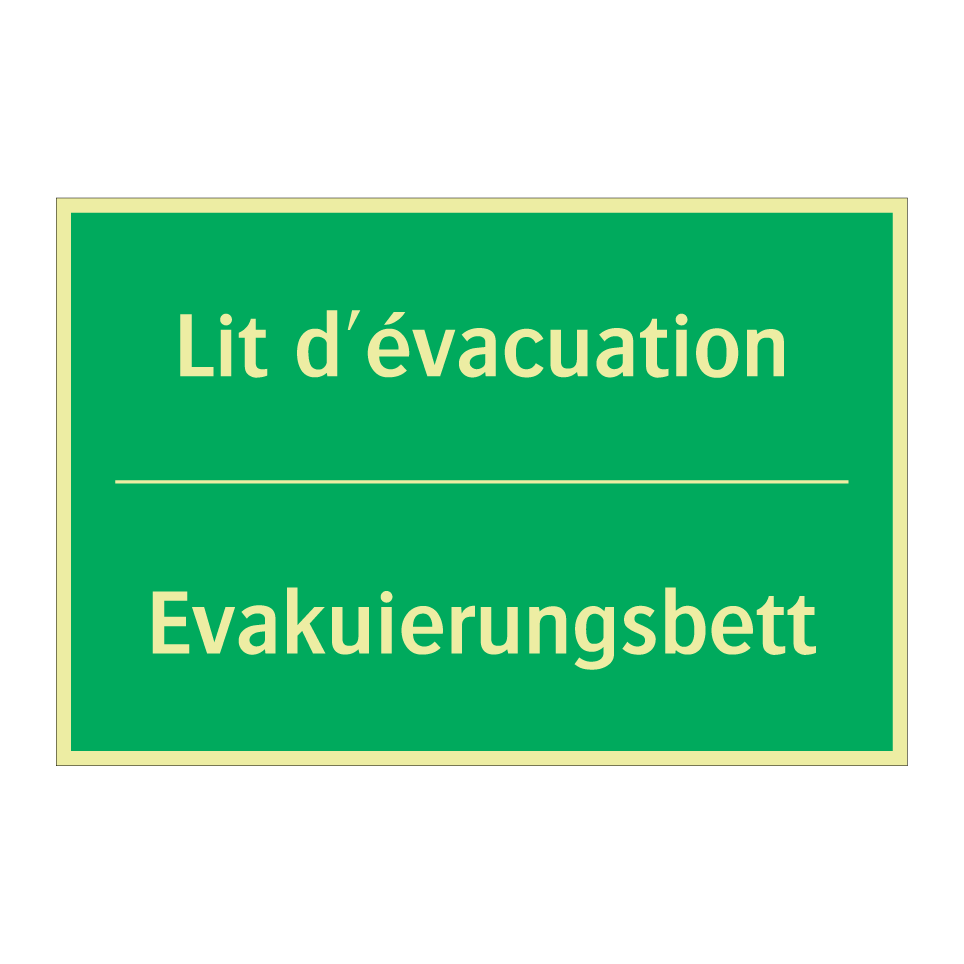 Evakuierungsbett - Lit d'évacuation