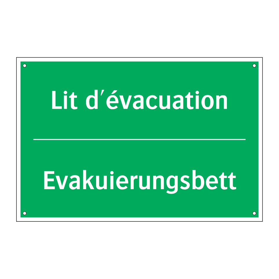 Evakuierungsbett - Lit d'évacuation