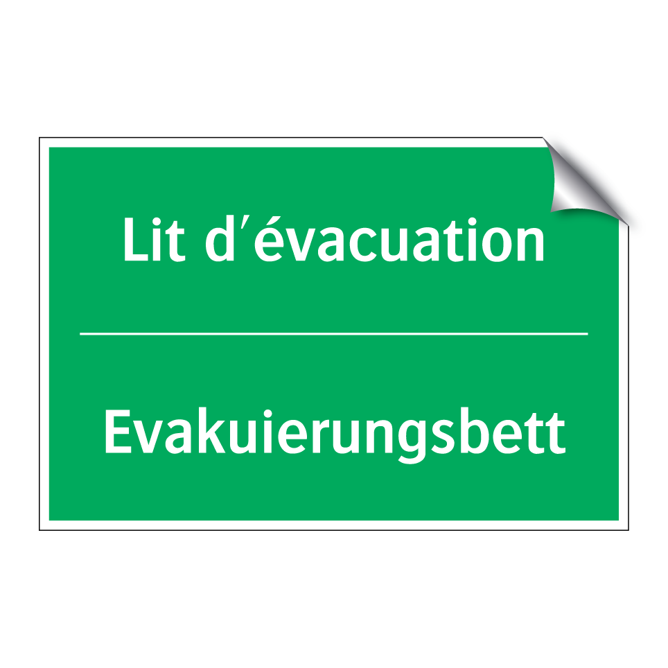Evakuierungsbett - Lit d'évacuation