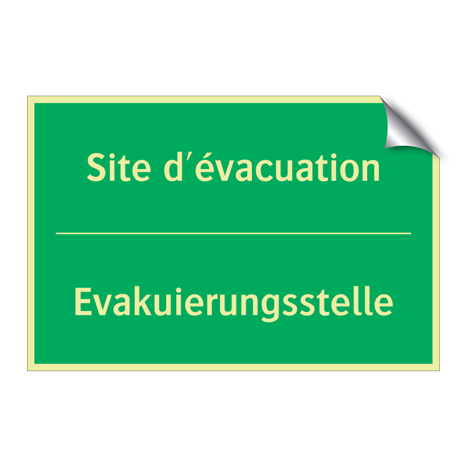 Evakuierungsstelle - Site d'évacuation