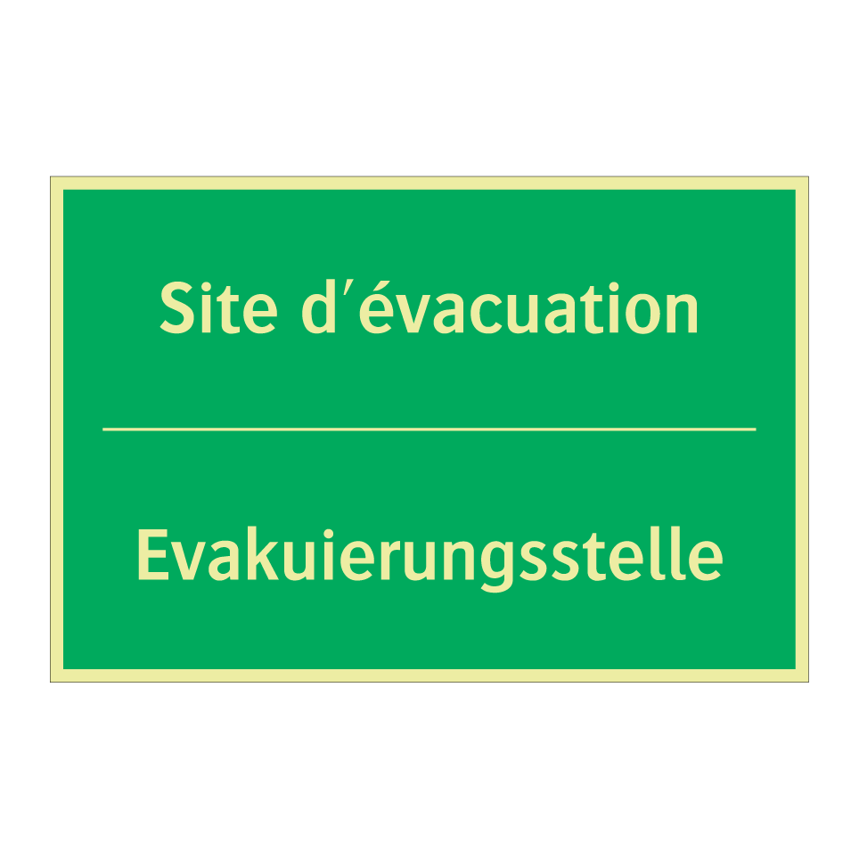 Evakuierungsstelle - Site d'évacuation