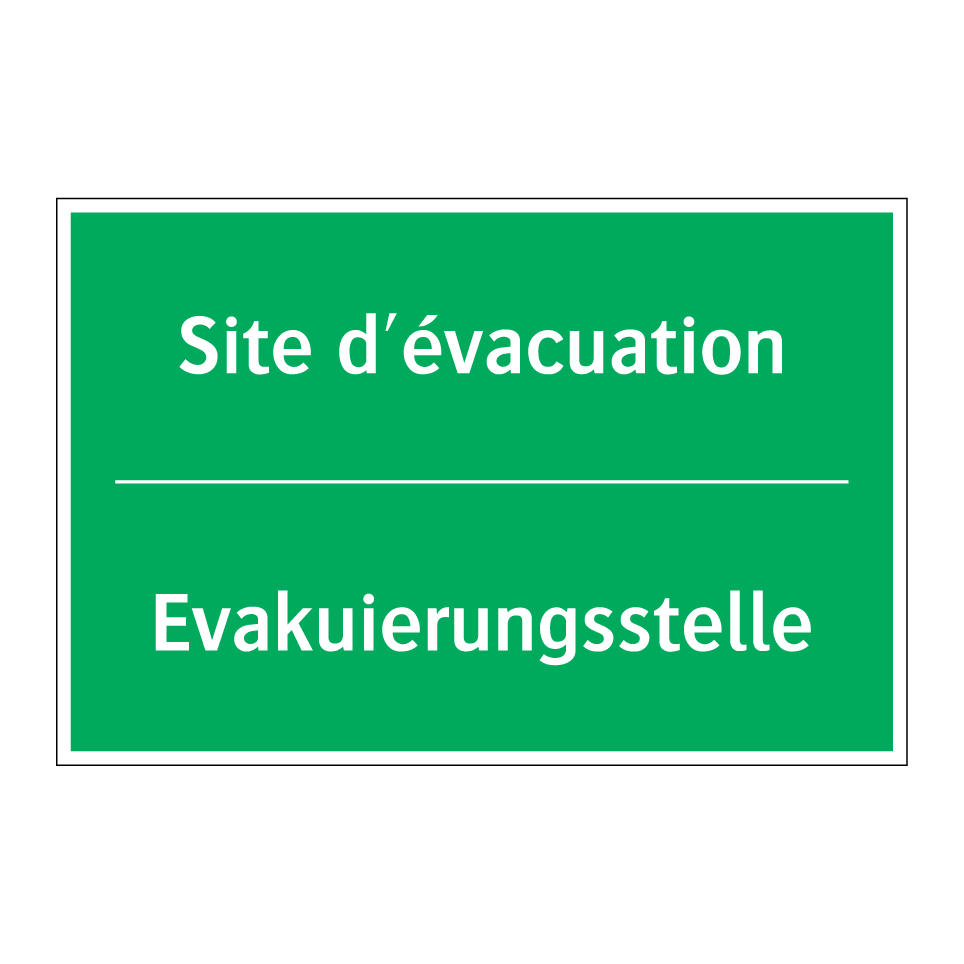 Evakuierungsstelle - Site d'évacuation