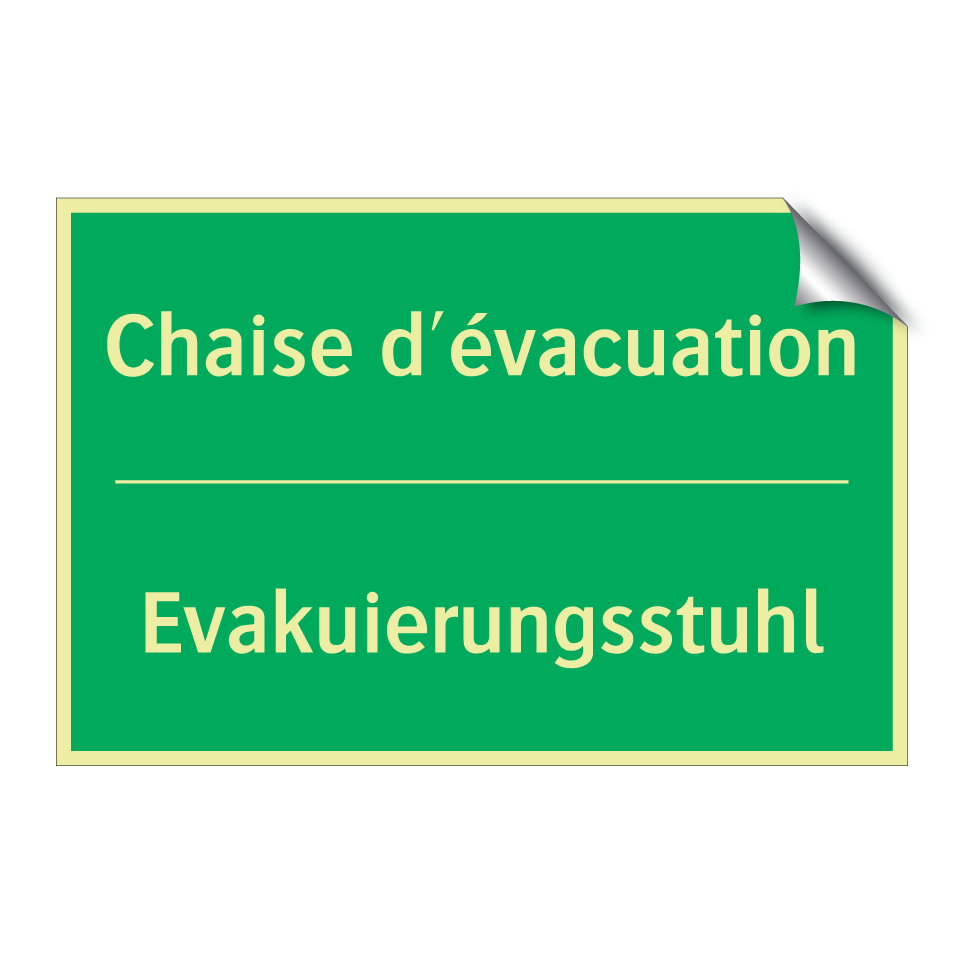 Evakuierungsstuhl - Chaise d'évacuation