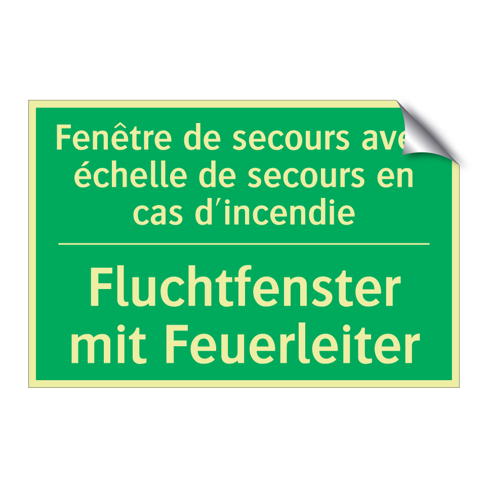 Fluchtfenster mit Feuerleiter - Fenêtre de secours avec échelle  /.../