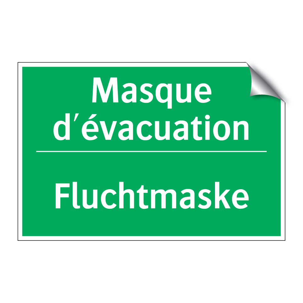 Fluchtmaske - Masque d'évacuation