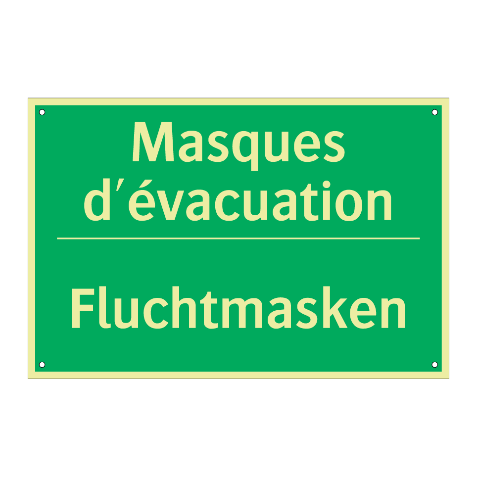 Fluchtmasken - Masques d'évacuation