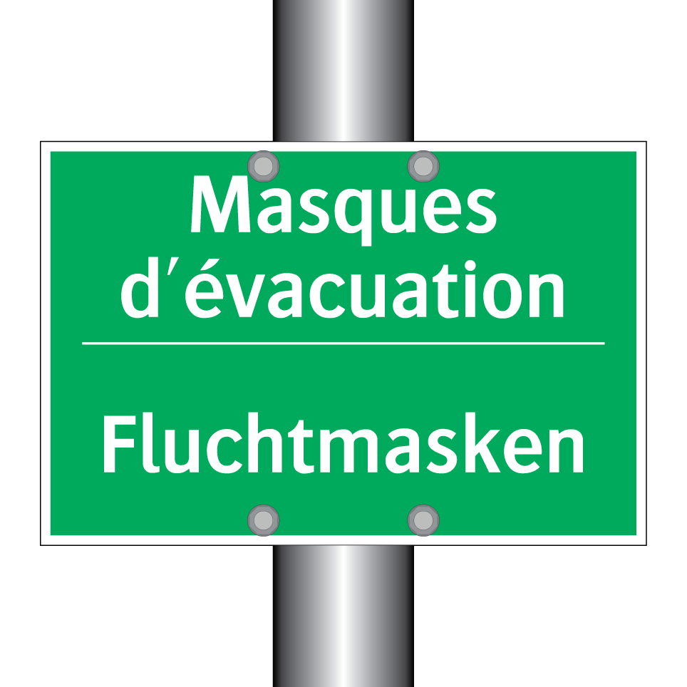 Fluchtmasken - Masques d'évacuation