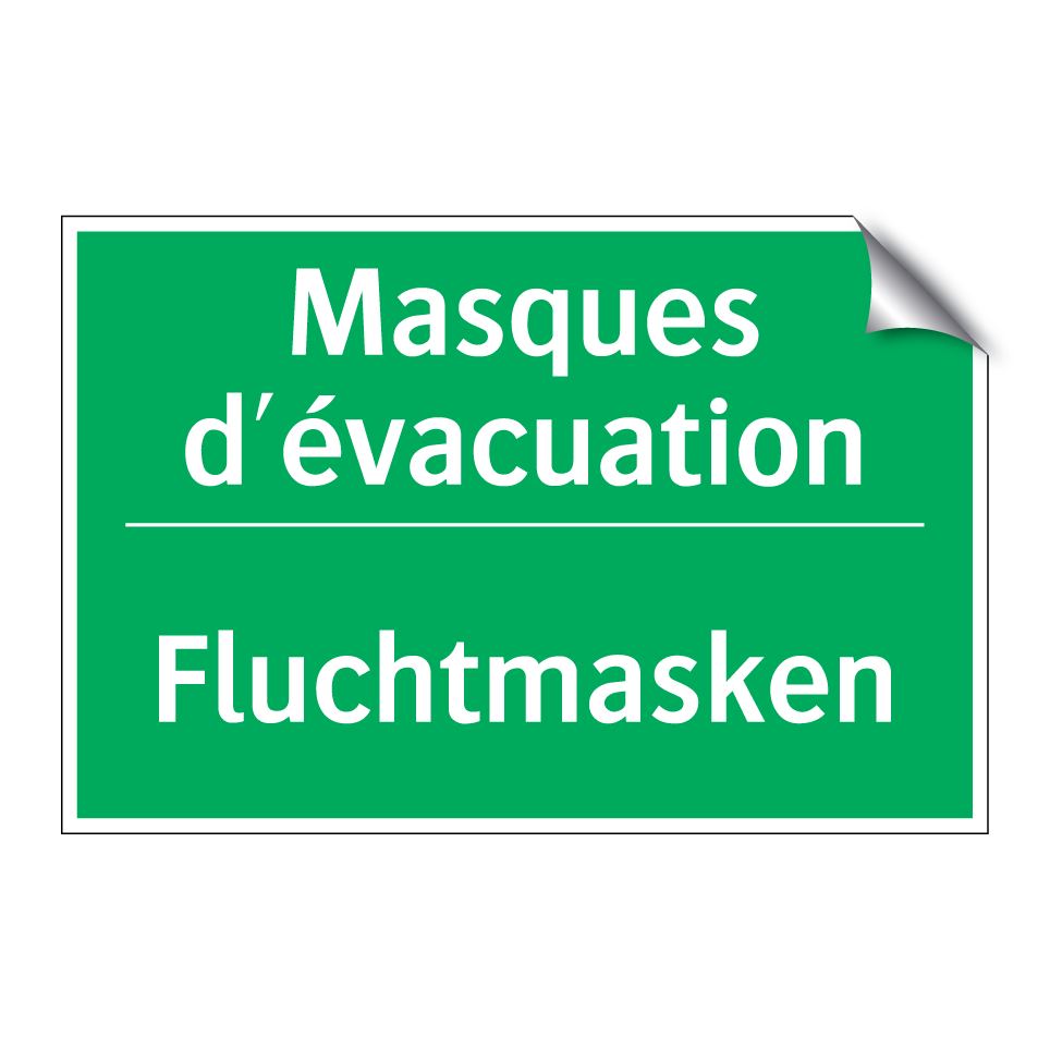 Fluchtmasken - Masques d'évacuation