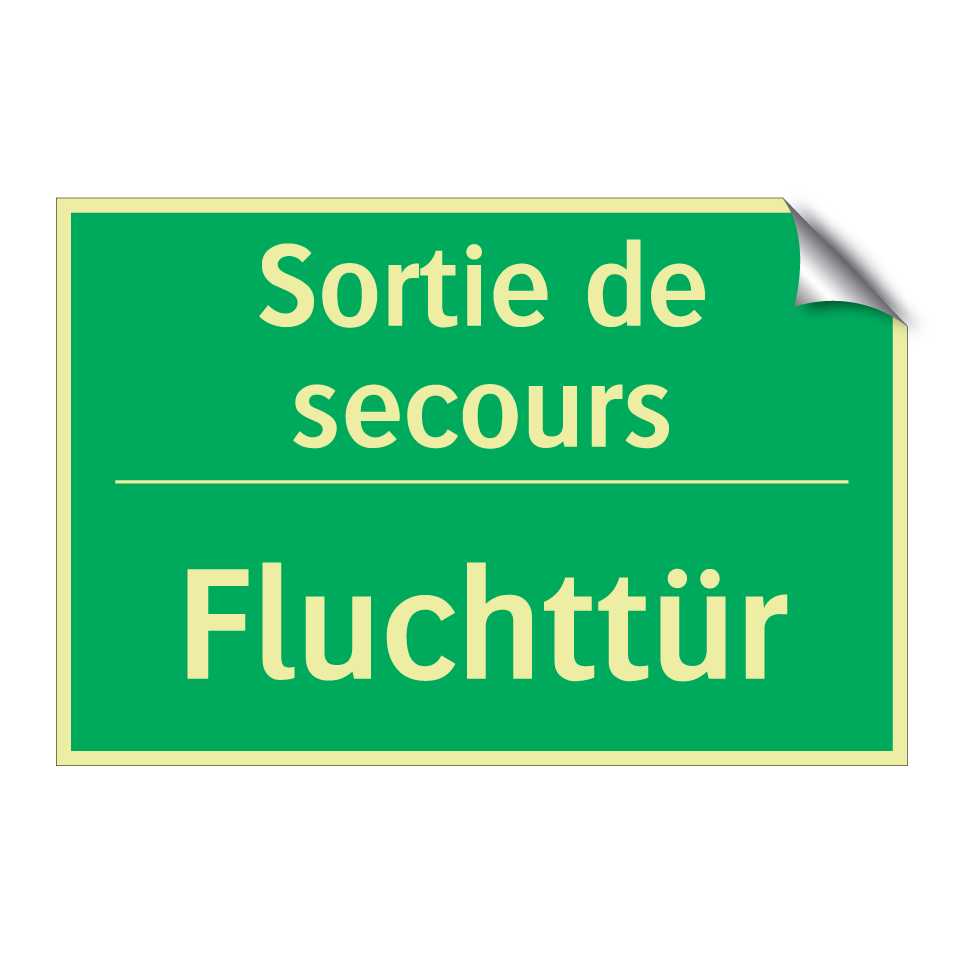 Fluchttür - Sortie de secours
