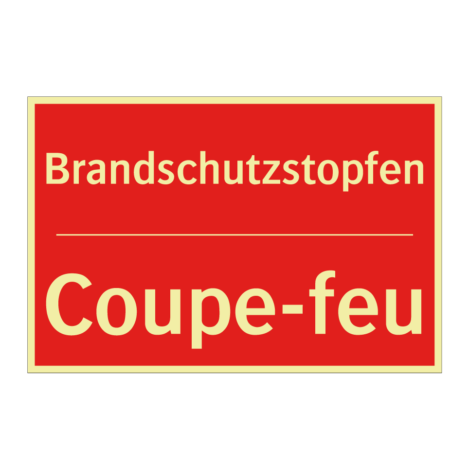Brandschutzstopfen - Coupe-feu