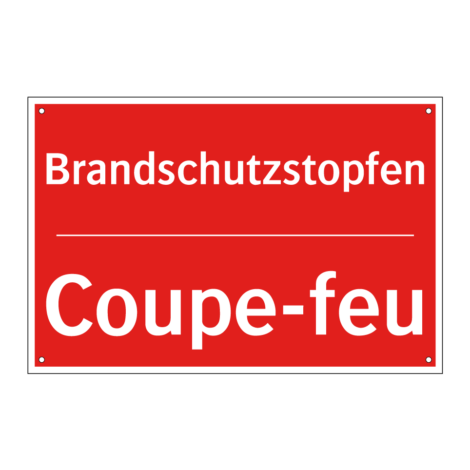 Brandschutzstopfen - Coupe-feu