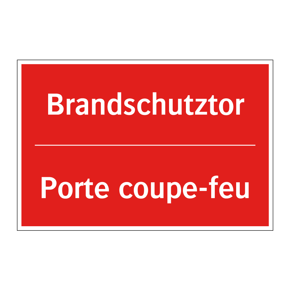 Brandschutztor - Porte coupe-feu