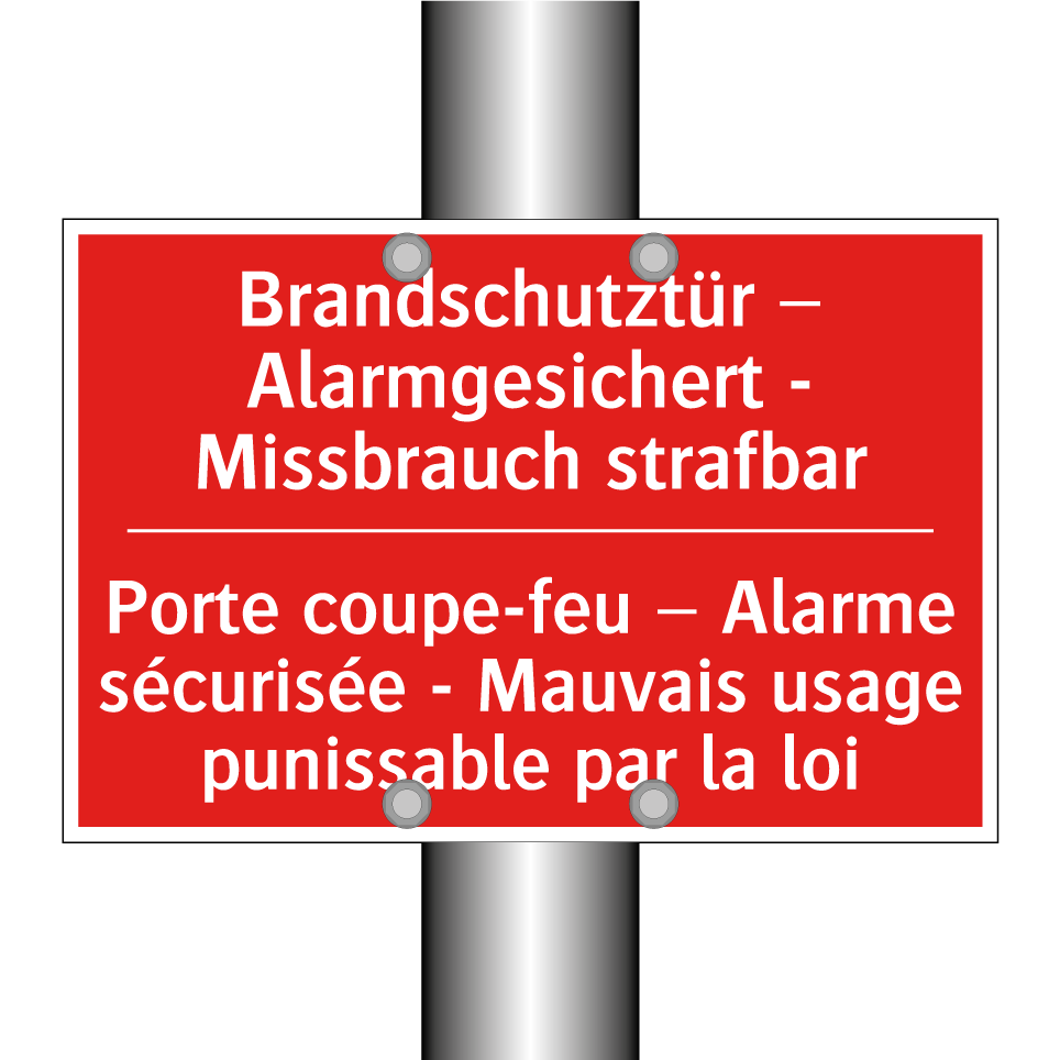 Brandschutztür – Alarmgesichert  /.../ - Porte coupe-feu – Alarme sécurisée  /.../