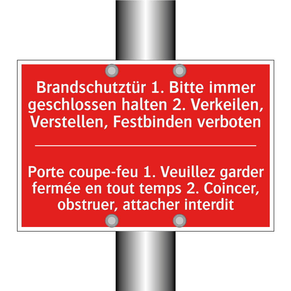 Brandschutztür 1. Bitte immer  /.../ - Porte coupe-feu 1. Veuillez garder  /.../
