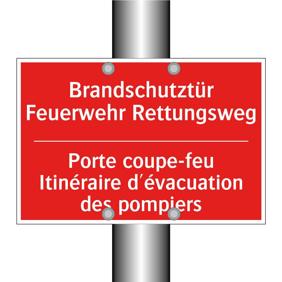 Brandschutztür Feuerwehr Rettungsweg /.../ - Porte coupe-feu Itinéraire d'évacuation  /.../