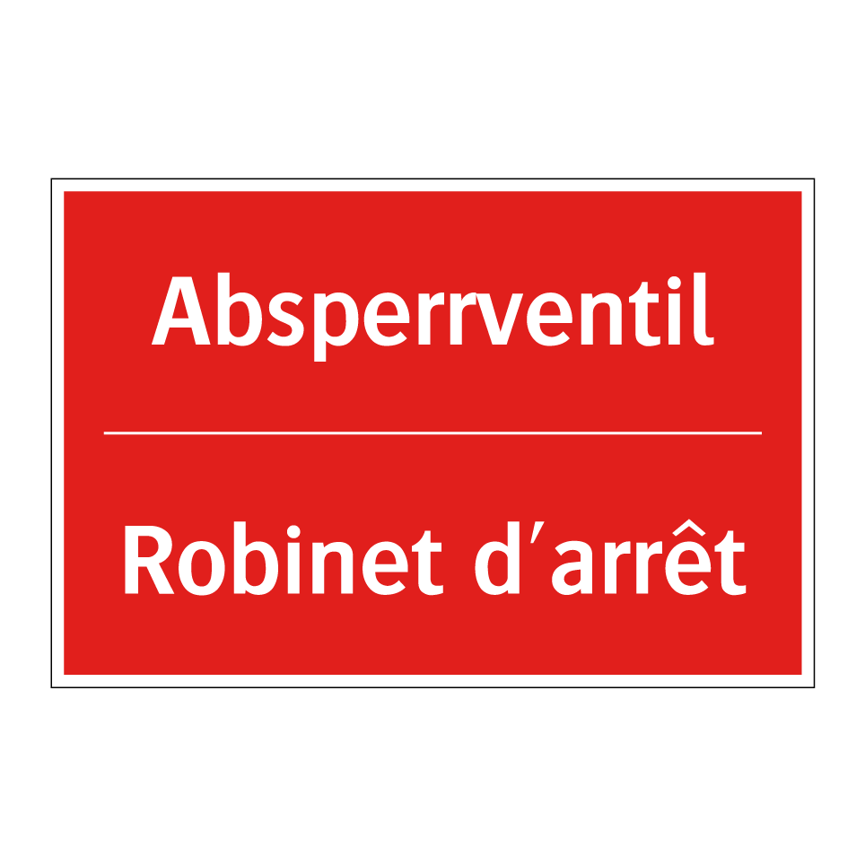 Absperrventil - Robinet d'arrêt