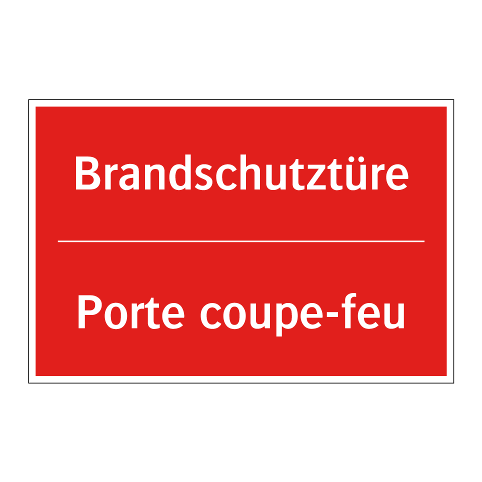 Brandschutztüre - Porte coupe-feu