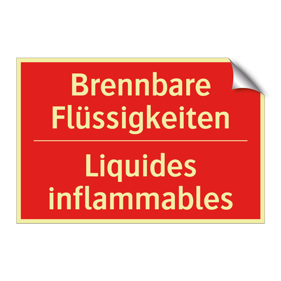 Brennbare Flüssigkeiten - Liquides inflammables