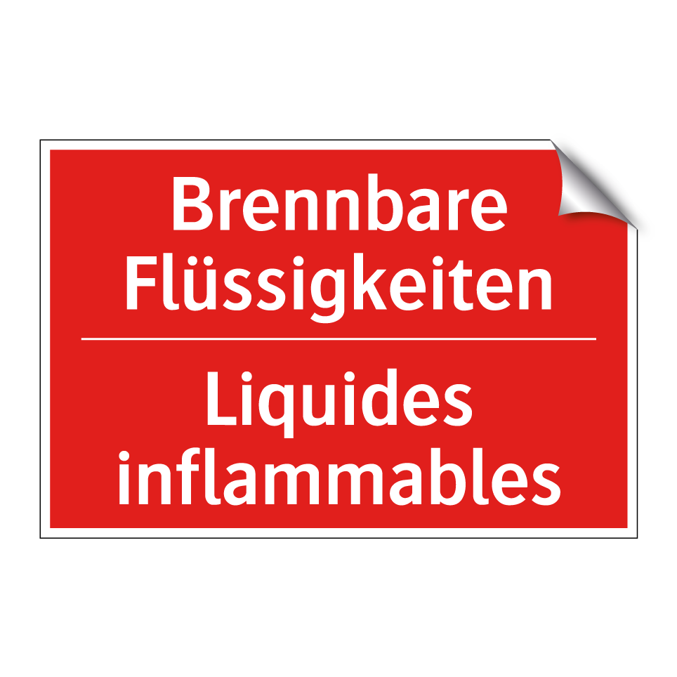 Brennbare Flüssigkeiten - Liquides inflammables